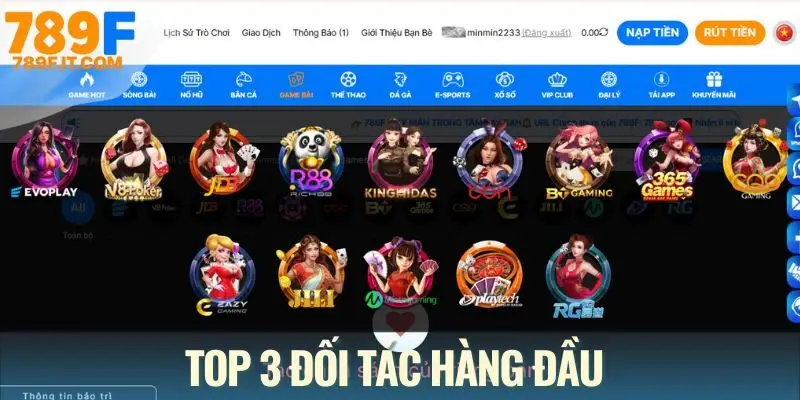 List đối tác chiến lược nâng tầm chất lượng cho game bài 789F
